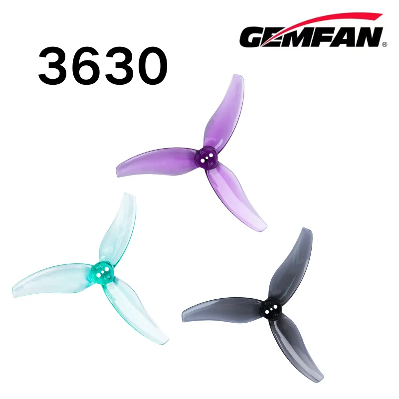

3.5inch Propeller Gemfan Hurricane 3630 Props 3-Blade PC Propeller for FPV Freestyle Drone 2004 Multirotor FPV Pairts 6Pair/12Pc