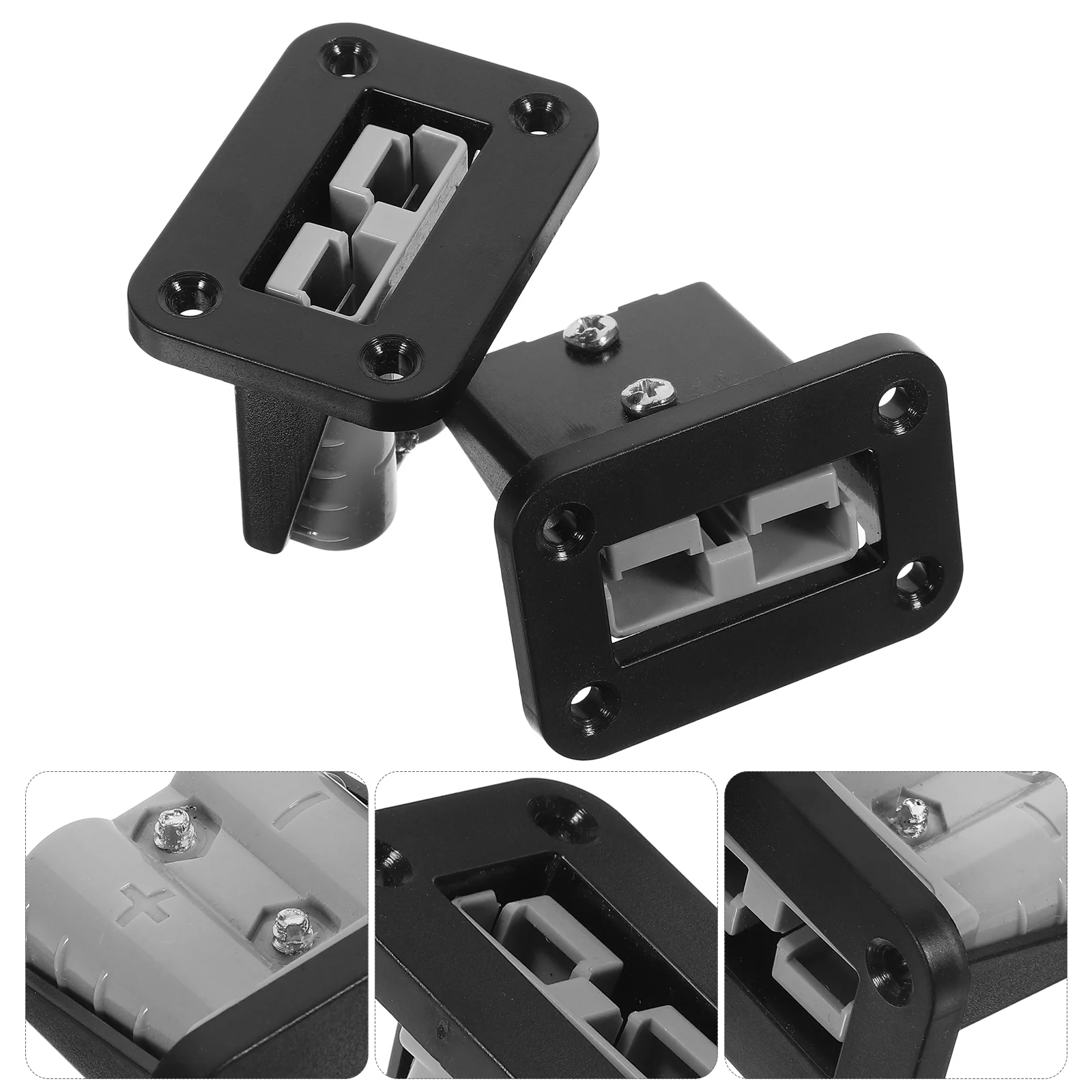 

2 Pcs Car Connector Plug Wire Harness Storage Trolling Motor Quick Pure Copper Silver Plated Inner Core