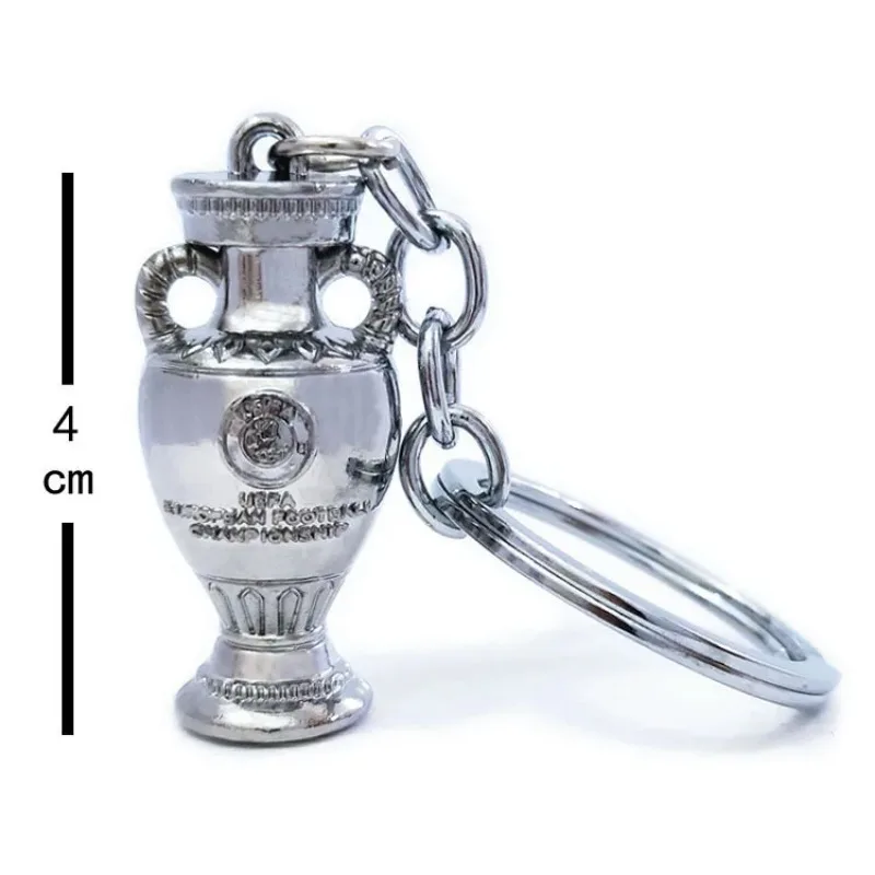 Football Trophy Ornament Fan Metal Solid Keychain Doll Doll Accessories Tabletop Ornaments Pendant Gifts