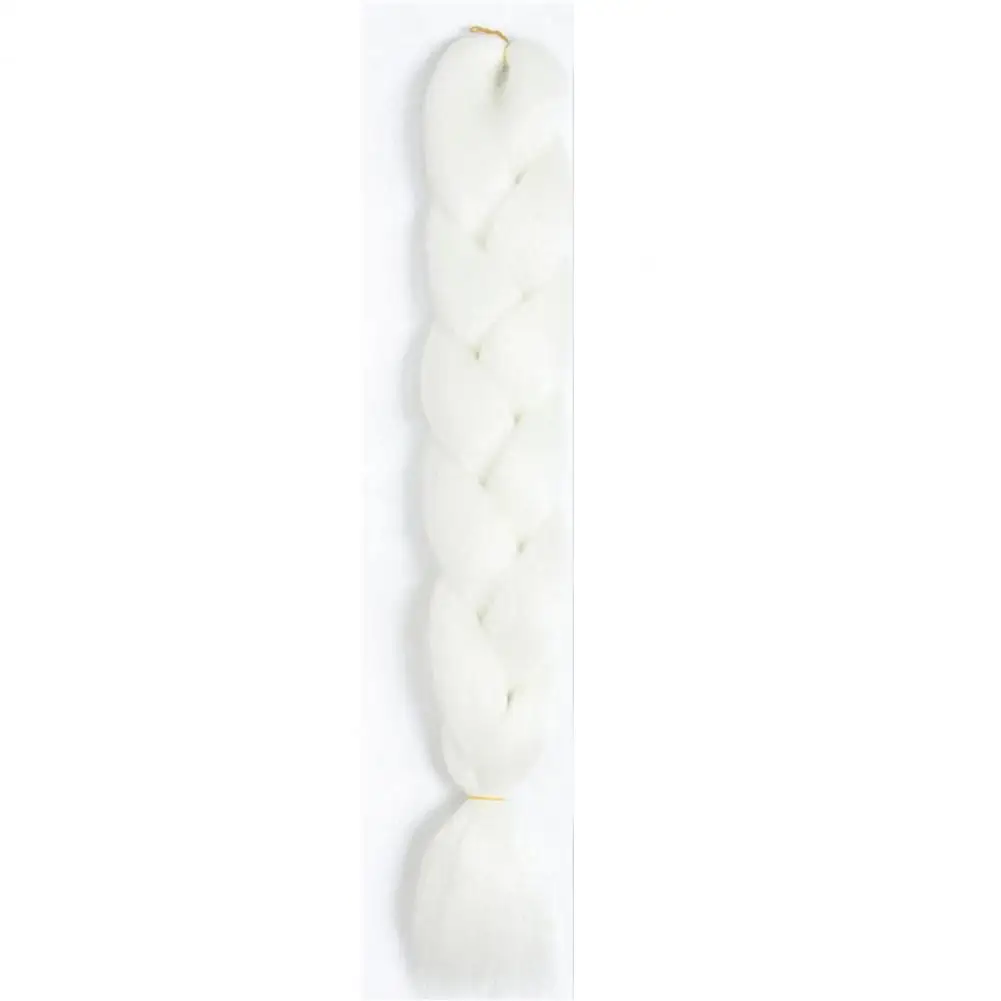 Trenza trenzada luminosa fluorescente, cabello sintético Jumbo brillante en la oscuridad, neón