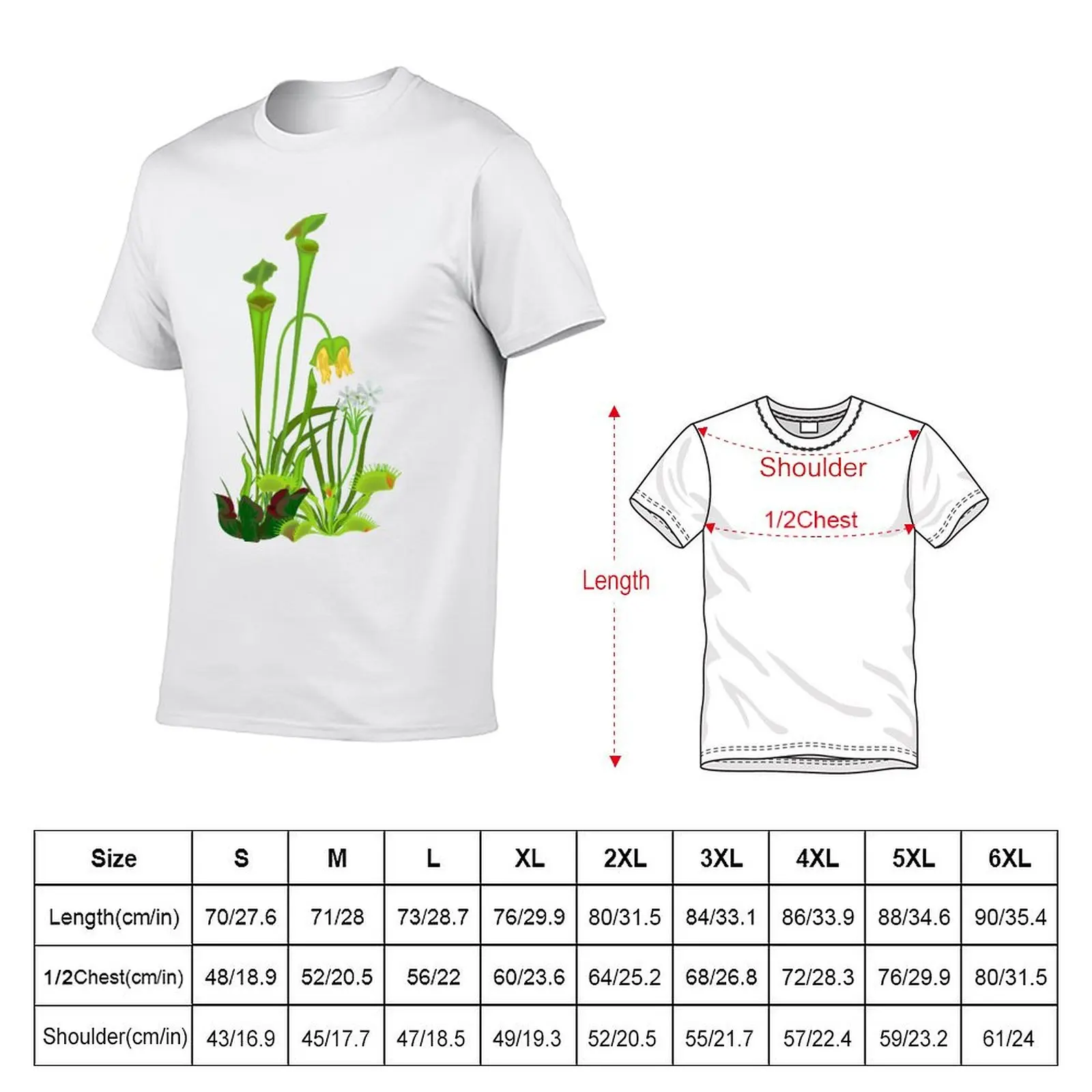 Flowering Carnivorous Plants T-Shirt Sport Basic Moisture Wicking Tee
