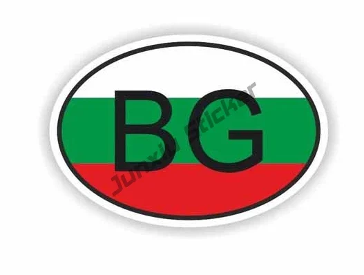 Bulgaria BG Oval Stickers Flag Map Decal Bumper Car Emblem Personality Vinyl Sticker Bulgaria Map Accessories Flag Car Sticker
