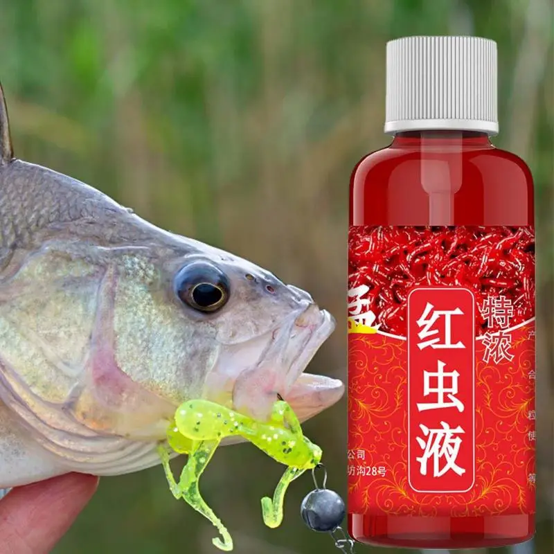 60ml konzentrierte rote Wurm flüssigkeit starker Fisch Lockstoff Fisch köder Barsch Fisch köder Lockstoff Enhancer Geruch Köder Tackle Flüssigkeit