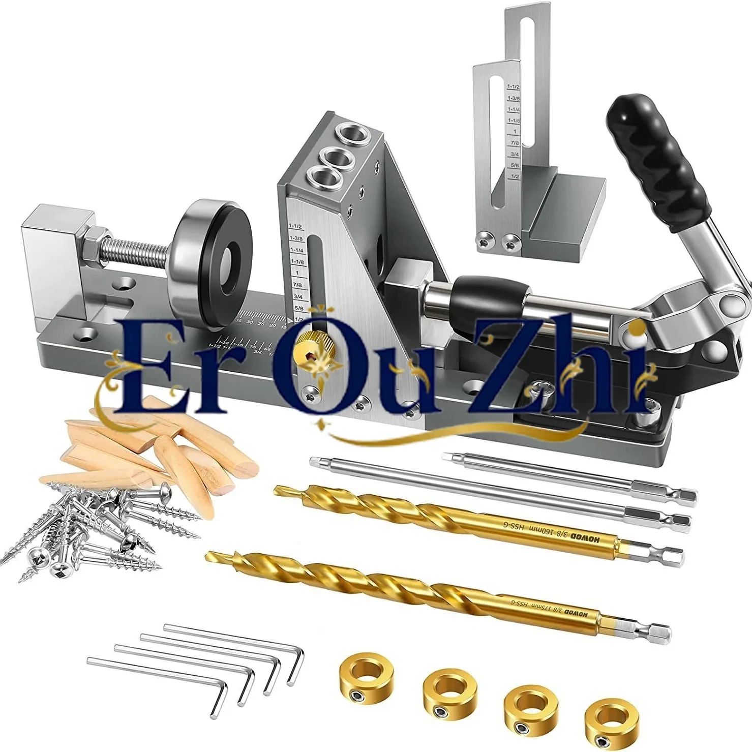 Woodworking Oblique Hole Positioner, Oblique Positioner Drilling Oblique Eye Machine Pocket Hole Jig