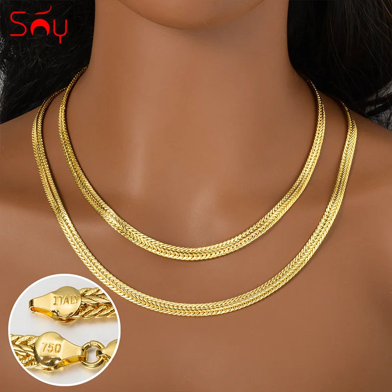

French Cuban Neck Chain Choker for Men Gift Classic Metal Geometric Hip Hop Style Necklace Women Birthday Party Jewelry Hot Sale