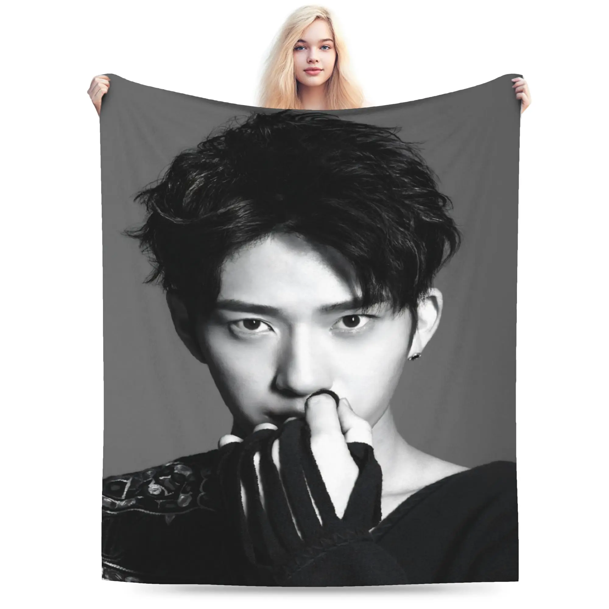 New Arrival The Early Spring jing boran Blankets Lightweight Thin Flannel  Relax Throw Blanket Machine Washable