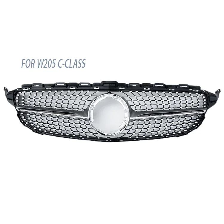 

STLF SCBLFactory outlet WITHOUT 360 FRONT DIAMOND GRILLE for mercedes benz C CLASS W205 2019 2020 2021
