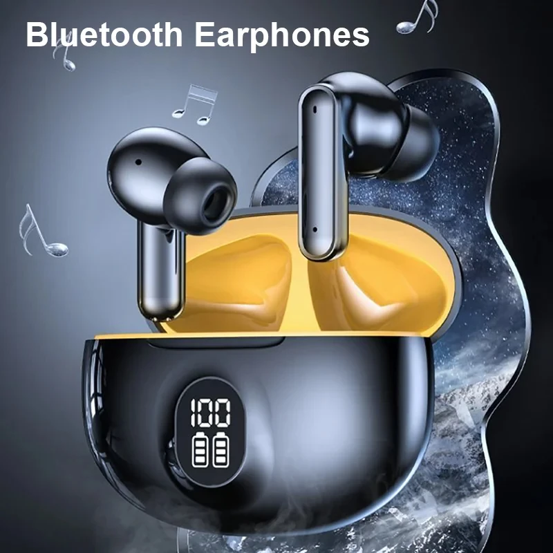 Bluetooth Earphones Wireless Headphone ENC-Calling Noise Cancelling Headset HiFi Stereo Handsfree Earphone HS510 Pro