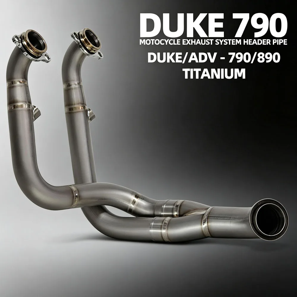 DUKE790/890 Exhaust Front Tube Street Bike Manifold Fit OEM Muffler For 790/890 DUKE R/GP 790/890ADV 790/890 Adventure R/Rally