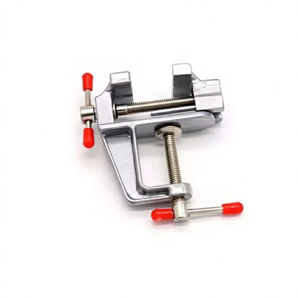 Portable Mini Vise Clamp For Workbench Jewelry Making Model Hobby Small Flat Jaw Vice Manual Metal Working Fixture Tool
