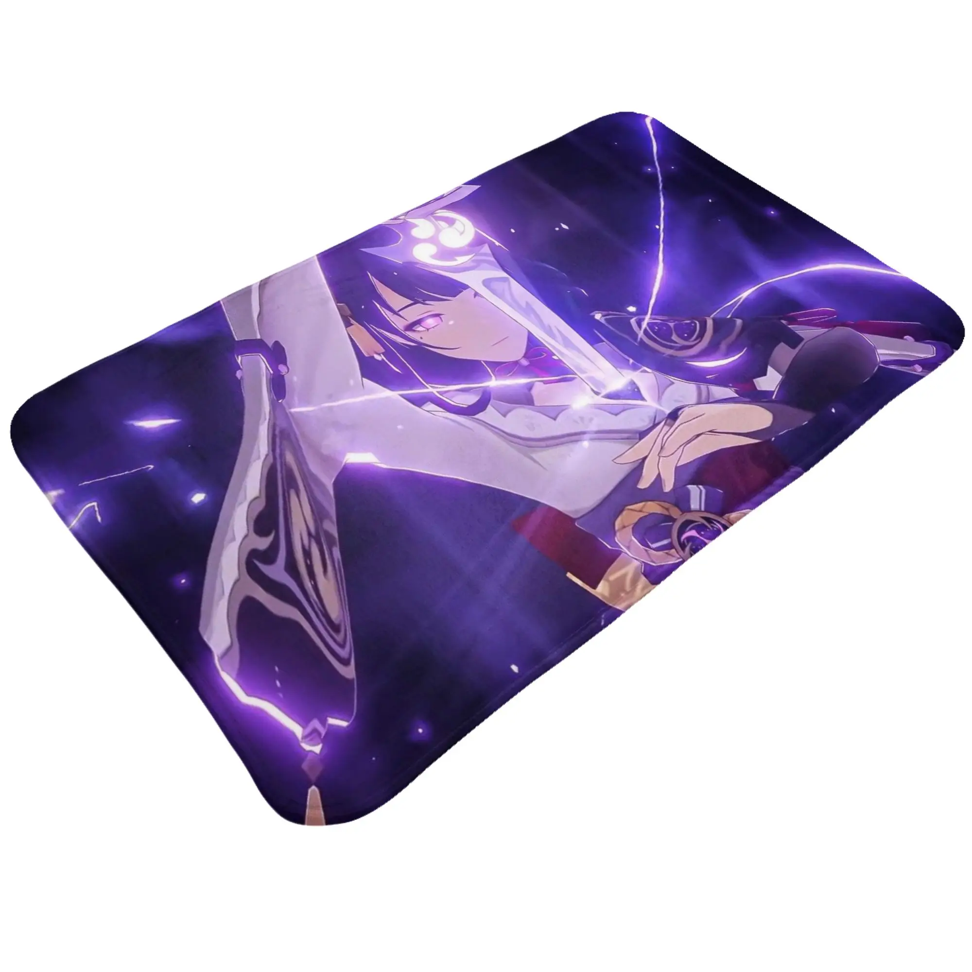 Pull Out Non-slip Mat Bedroom Raiden Shogun Absorbent Doormat Floor Decor