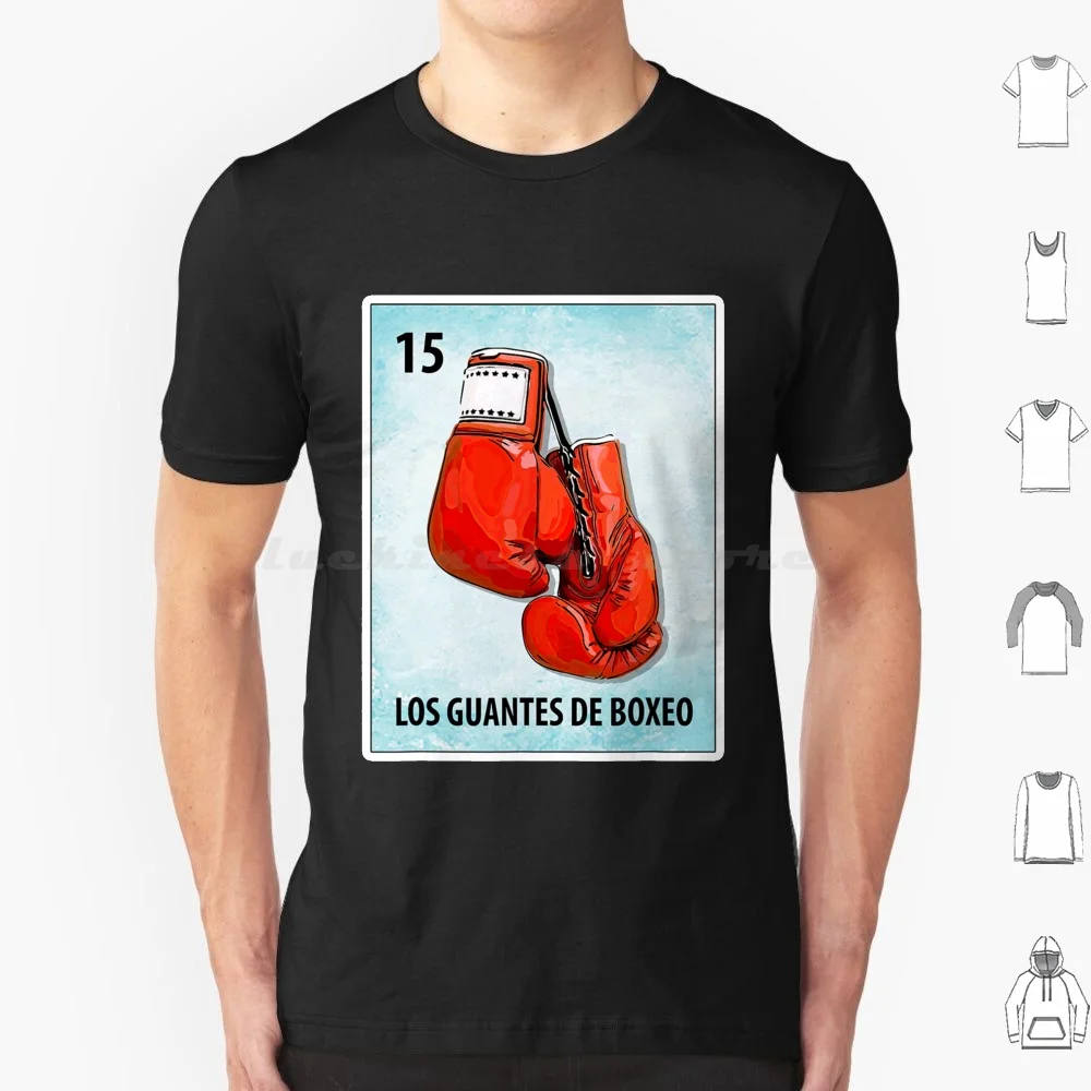 Los Guantes De Boxeo Mexican Boxing Gloves Cards T Shirt Big Size 100% Cotton Cute Retro Animals Rainbow Funny Flowers Life