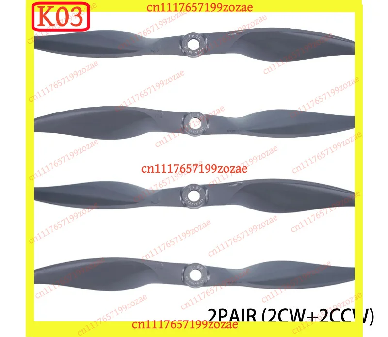 k03 2Pairs Gemfan Vortex 7X5-7X15 Electric Propellers CW CCW Glass Fiber Nylon Gray for Fixed Wing RC Airplane Drone Parts
