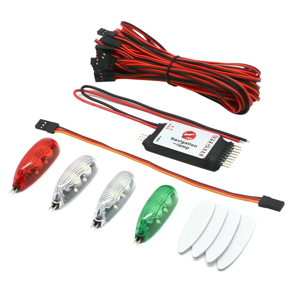 Simulation Navigation Light 2-3S Voltage 3V LED Six modes for RC fixed-wing Aircraft Ducted Like real machine