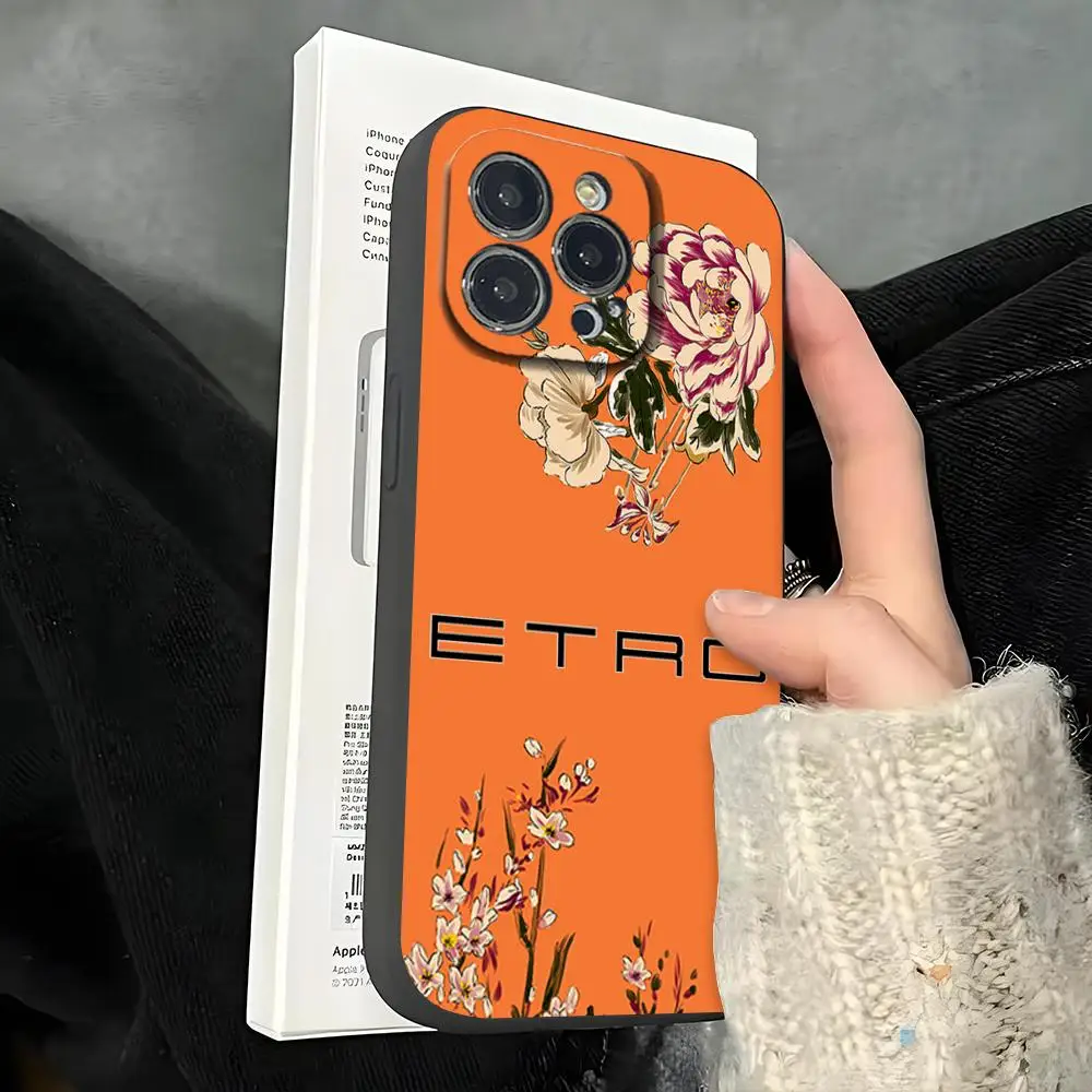 

Women Etros Phone Case FOR IPhone 16 15 14 11 12 Pro 15 Plus 16 Pro MAX XR XS MINI Samsung S25 S24 Black Covers