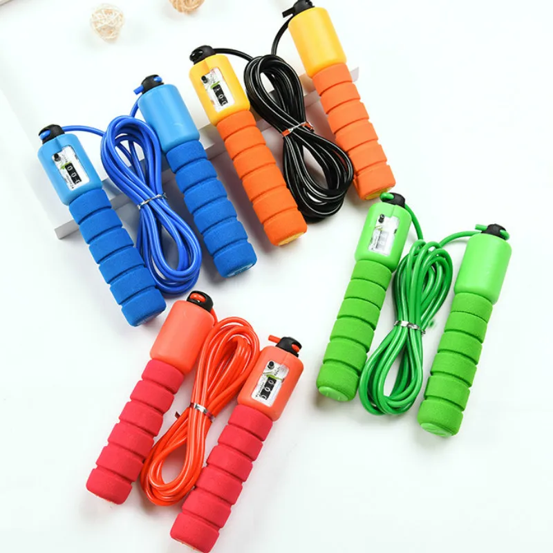 Adjustable Professional Electronic Counting Jump Rope Adult Pattern Fitness Skipping Crossfit Jump Rope Skipping Rope