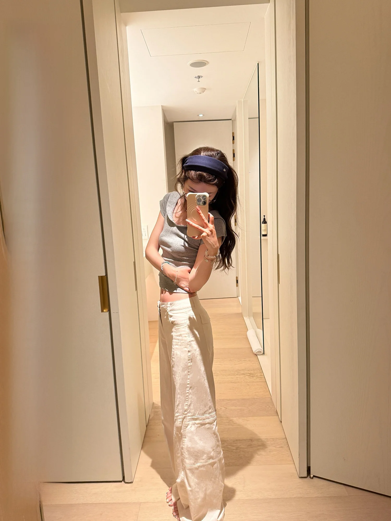 

Удобные белые рабочие брюки для женщин, широкие повседневные брюки прямого кроя, универсальные летние модные брюки, утягивающие фигуру