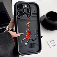 Luxury Brand Sneakers Basketball Player Phone Case For Xiaomi Mi 14 Lite 12T POCO M6 X5 5G Soft TPU Back Cover With Hand Strap