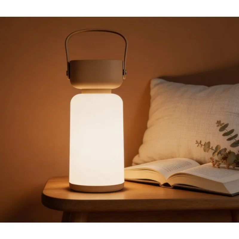 3 Gear Dimmable LED Hanging Lamp USB Charging Portable Handheld Night Light Minimalist Bedroom Camping Atmosphere Light