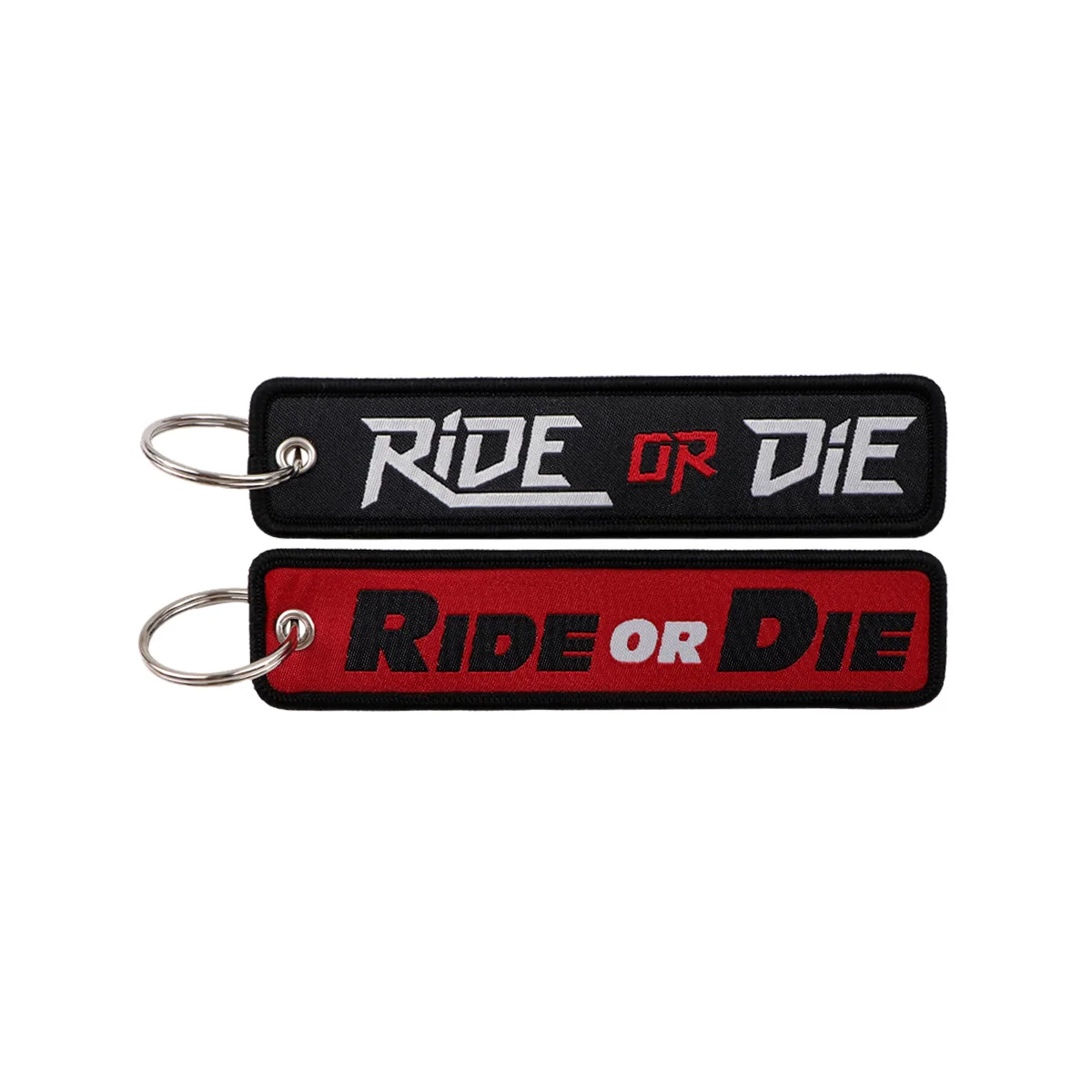 Funny Quotes Series Embroidery Key Fobs Keychain