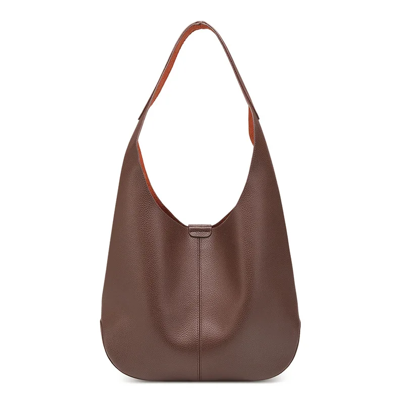 

Textured tote bag - Women's large capacity casual relaxed style crossbody bag for commuting, single shoulder bag, large bag