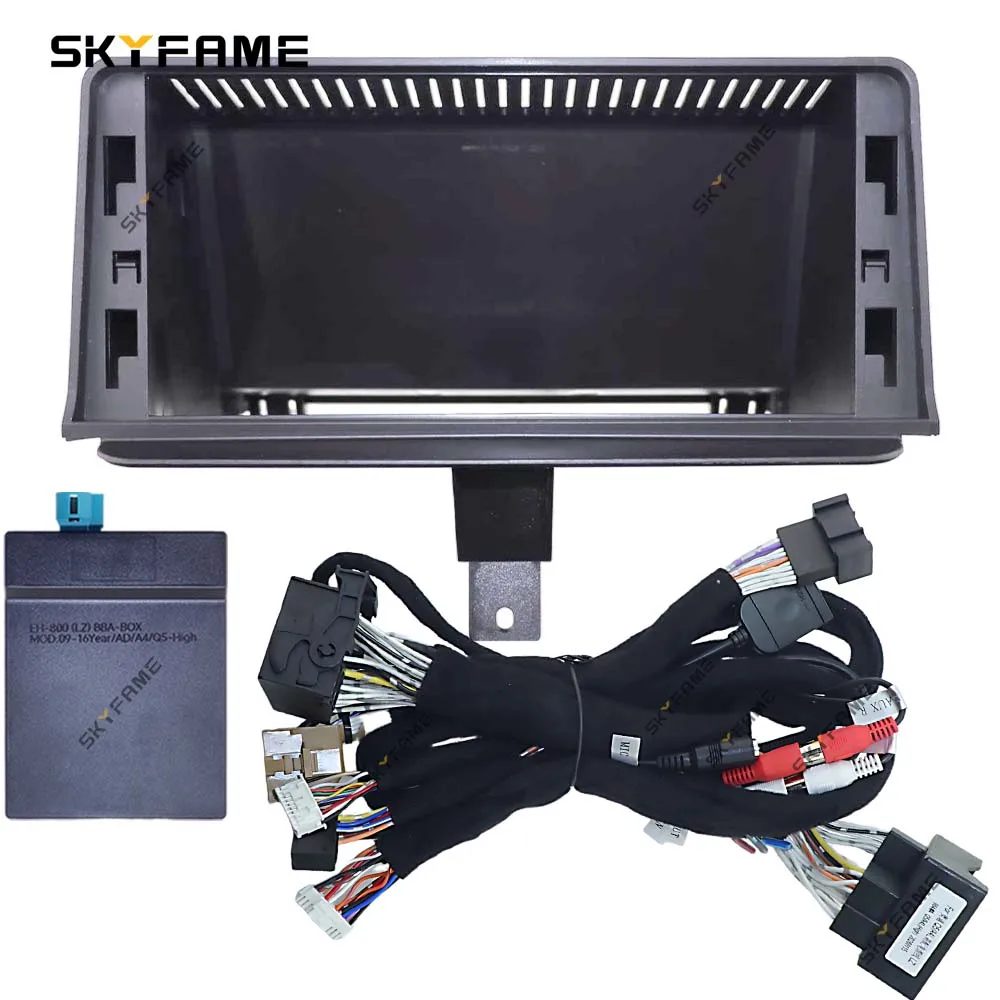 SKYFAME 12.3 Inch Car Frame Fascia Adapter Canbus Box Android Radio Dash Fitting Panel Kit For Audi A1