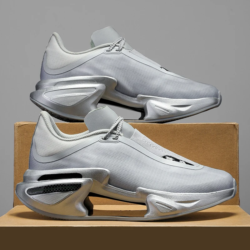 2024 New Running Shoes for Men and Women, Carbon Plate Stable Support, Non-Slip Rebound Breathable Thick-Soled Sports Shoes image 3
