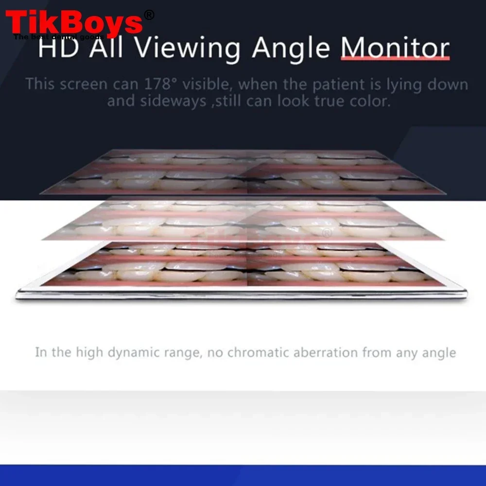 치과 카메라 와이파이 HD 8 백만 픽셀 고화질 구강 카메라, 17 인치 디지털 LCD 모니터, 구강 내 기기