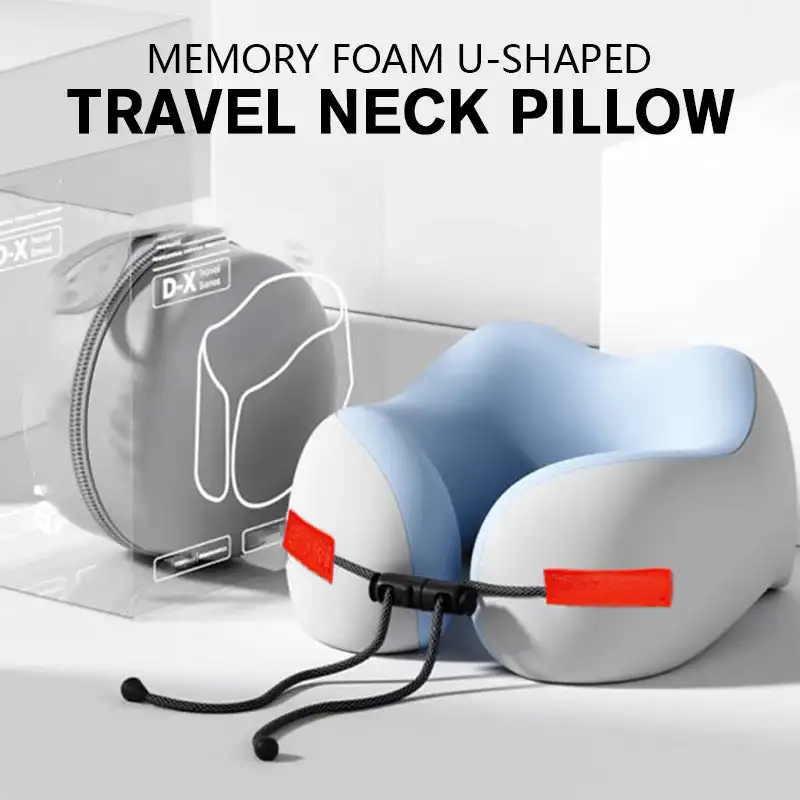 

U Shaped Memory Foam Neck Pillows Soft Travel Pillow Massage Neck Pillow Sleeping Airplane Pillow Cervical Healthcare Bedding