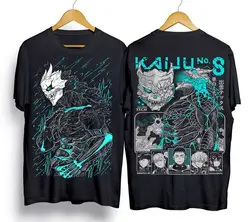 Kaiju no 8 T-shirt Mina Shiro kaij Gift Manga Best Anime Graphic Back And Front