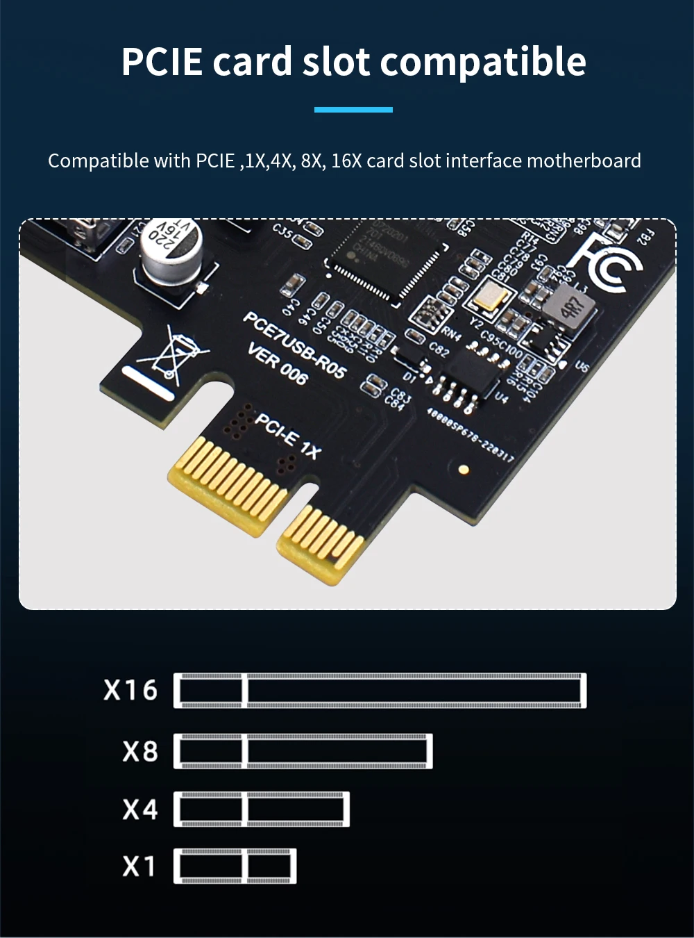 محول USB 3.0 PCI Express، بطاقة توسيع USB 3 منافذ، USB3، PCIe، محول وحدة تحكم PCI-e X1 لسطح المكتب