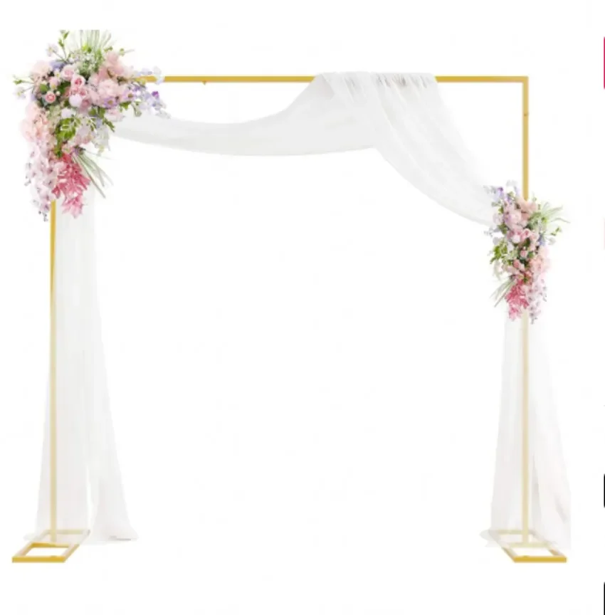 

Metal Square Arch Stand Wedding Flower Stand Backdrop Decoration Birthday Party Decor Lawn Wedding Layout Balloon Arches Frame