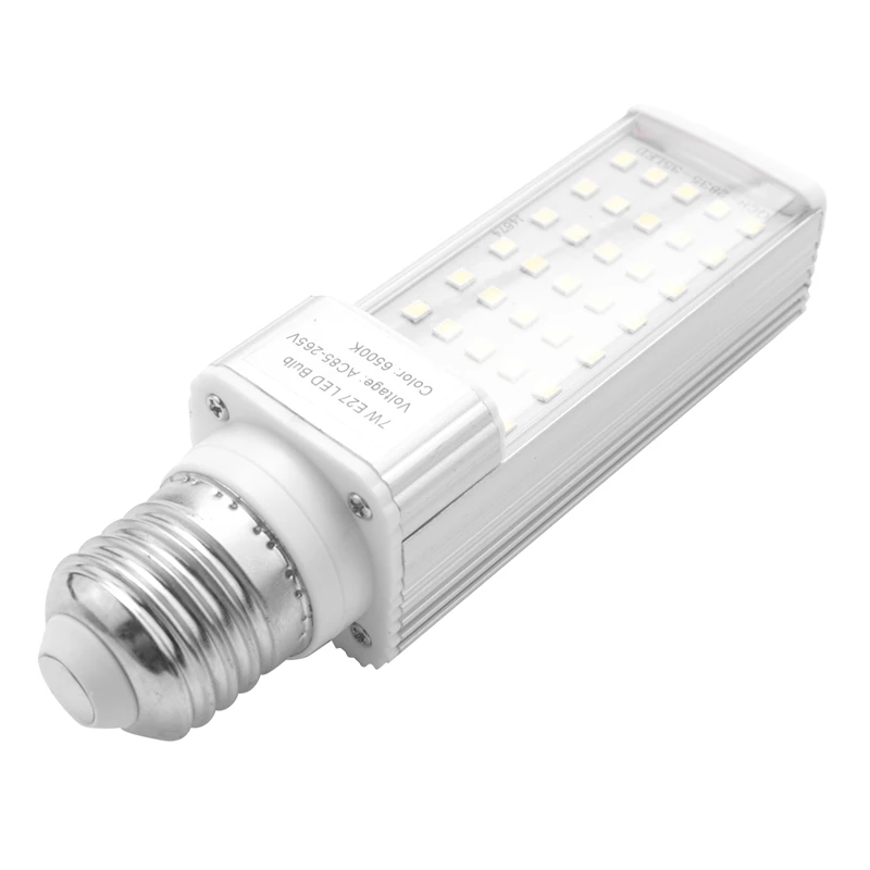 Fishpod-bombilla de Coral para acuario, luz LED para cultivo de plantas blancas, lámpara E27, 7W