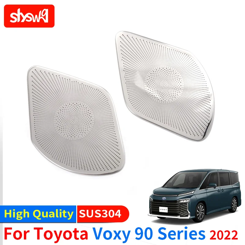 for Toyota 2022 Voxy 90 Series Audio Trim Cover Car Styling 2 PCS/Set Stainless Steel Accessories