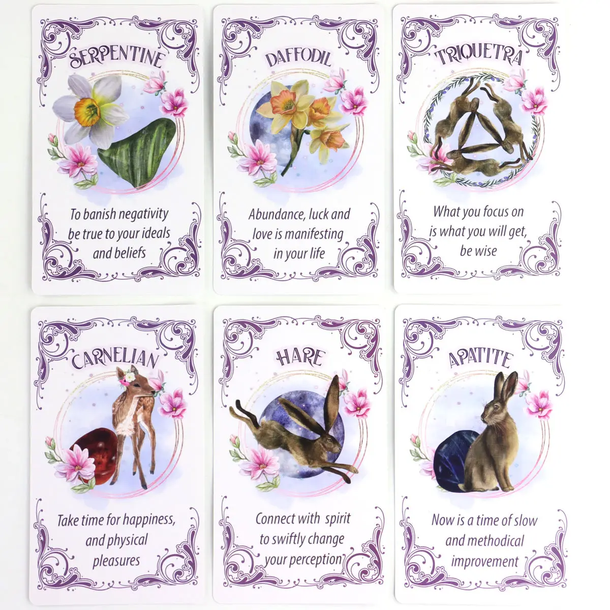12*7 سنتيمتر Ostara Oracle Deck 20 قطعة بطاقات أوراكل ، سطح المذبح الملهم لاستقبال الرسائل الإلهية