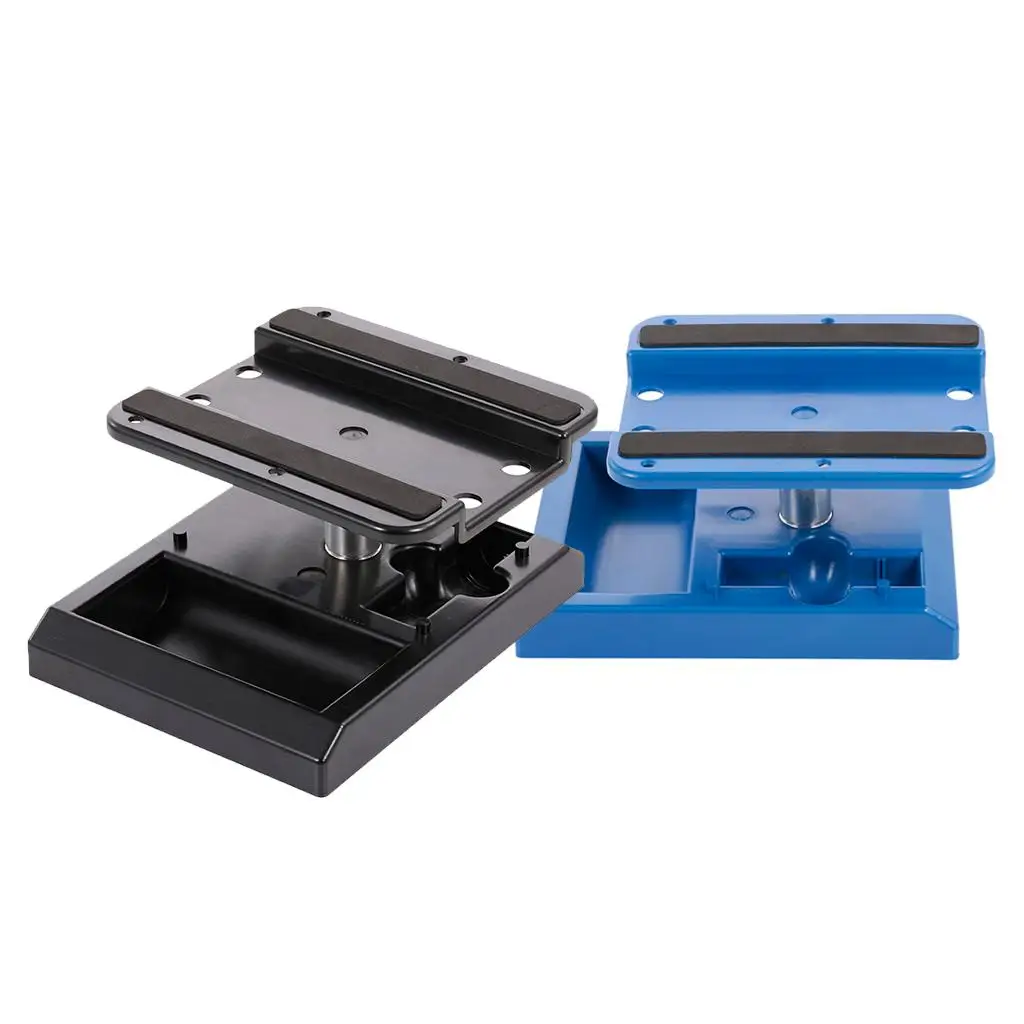 Rotatable 360 Degree RC Car Work Stand Plastic Repair Holder Station with Storage Tray for RC Cars Trucks Buggies