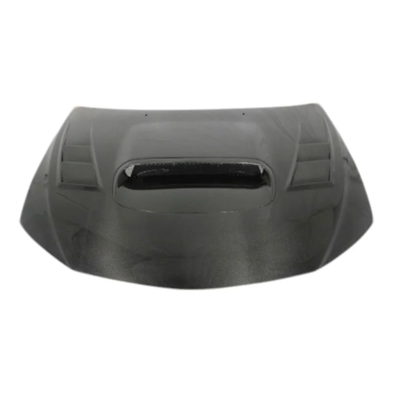 

New 001 High Quality Carbon Fiber Front Engine Hood Bonnet Black Screw-On Perfect Fitment Warranty