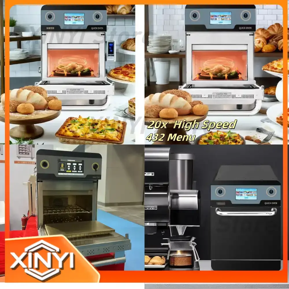 Baker Microwave Bench Smart Toaster for Electric Mini Pastry Oven Pizza Oven Stainless Steel High Speed Oven with Touch