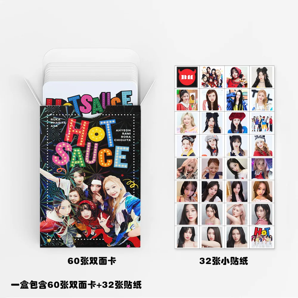 Kpop جديد 92 قطعة/المجموعة BABYMONSTER جديد خاص الساخن صلصة صور بطاقة المعبود حساب اليد ملصقات LOMO بطاقة المشجعين جمع هدية #3