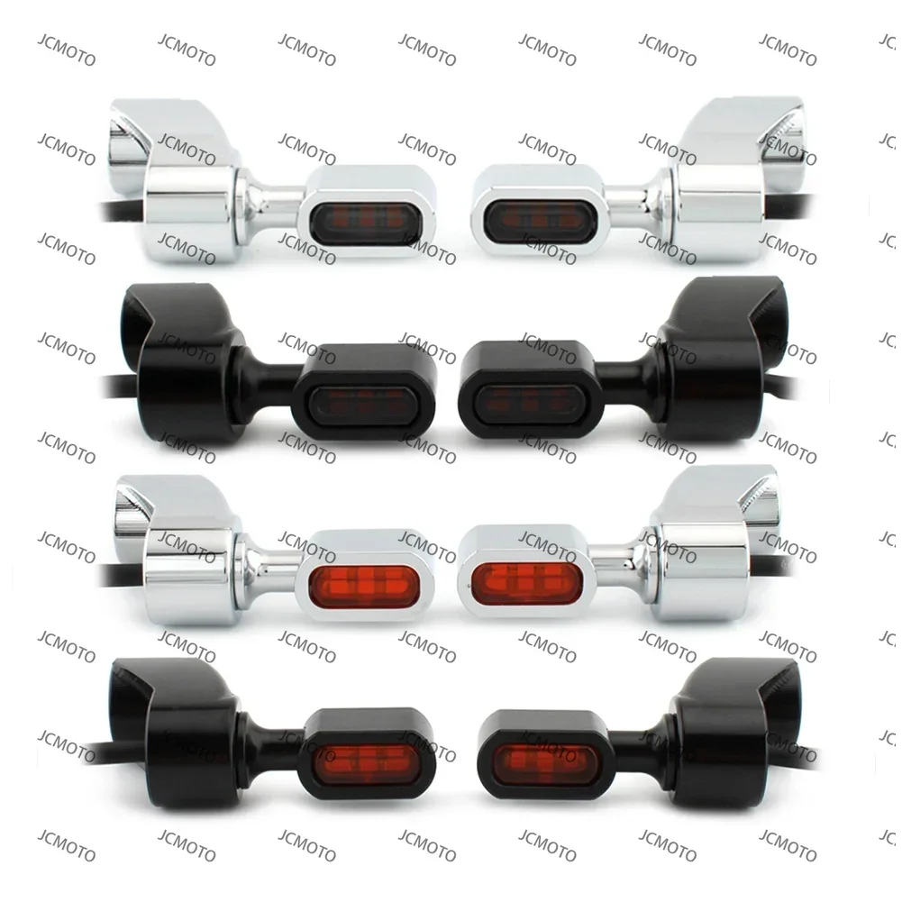 

For Harley FXR 1987-2000 For Dyna Glide 1991-2005 Motorcycle Front Fork Mini LED Turn Signal Indicator Light Running Lamp