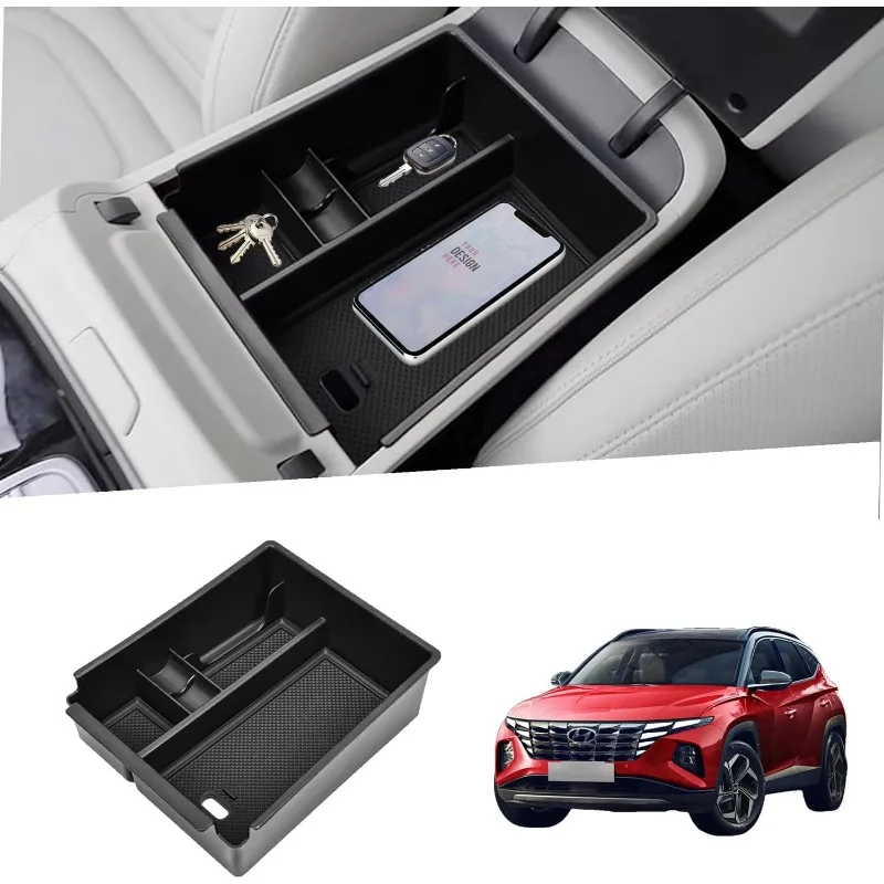

Center Console Organizer Compatible with Hyundai Tucson Limited 2022 2023 2024 Accessories, Tucson Plug-in Hybrid/Hybrid All Tri