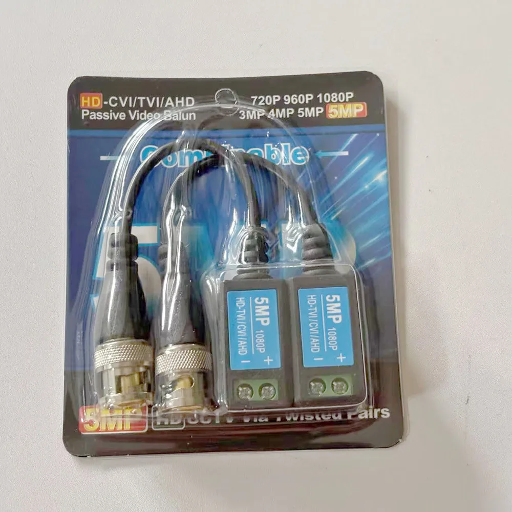 

Витой BNC CCTV Video Balun Пассивные трансиверы с поддержкой AHD/CVI/TVI 5-мегапиксельной камеры Cat5e/Cat6 UTP Кабельные разъемы