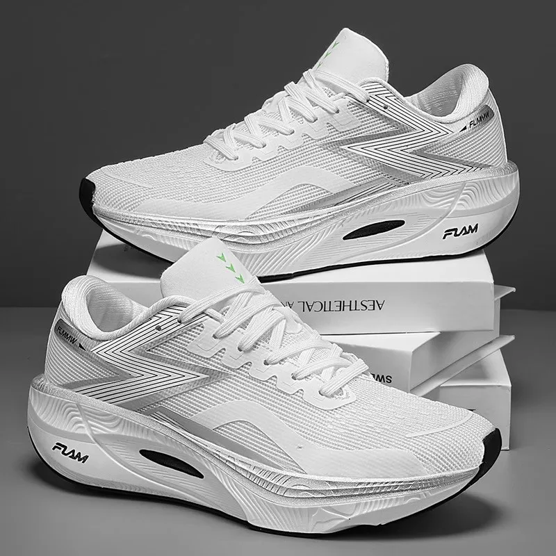 Brand new marathon air cushion carbon plate sports running shoes Breathable and lightweight Elegant and stylish sports shoes