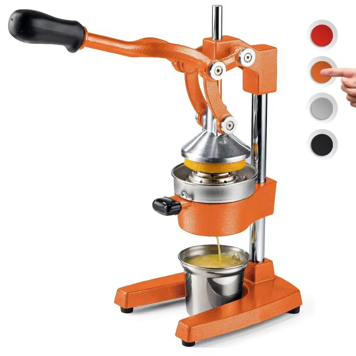 Household & Commercial Stainless Steel Manual Juicer, Cast Iron Hand Press Juicer for Pomegranate Lemon Orange