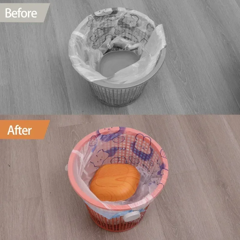 6/1PCS Waste Bin Rotating Fixed Clip Garbage Bag Side Button Waste Basket Fixation Trash Bag Non-Dirty Hand Holder Storage Tool
