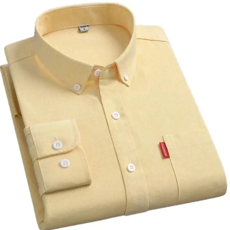 

2023 High Quali 00% Cotton Men's Plaid irts Collar Nine Sve Length Extra Wide Fit Autumn Season Thiened Fce