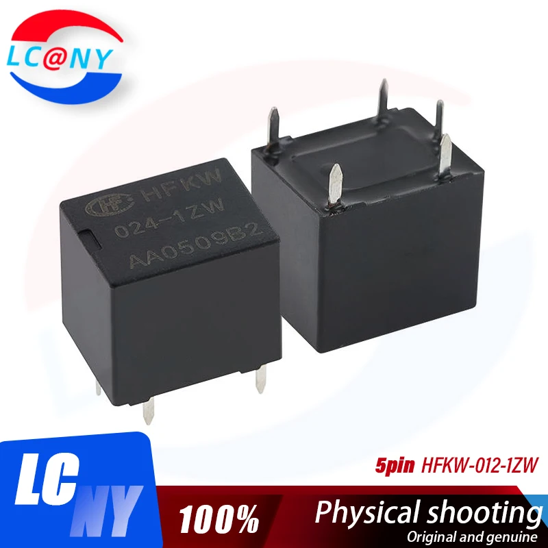 5Pcs/lot Original New HFKW HFKW-012-1ZW 12VDC HFKW-024-1ZW 24VDC 5PINS 20A Automotive Relay