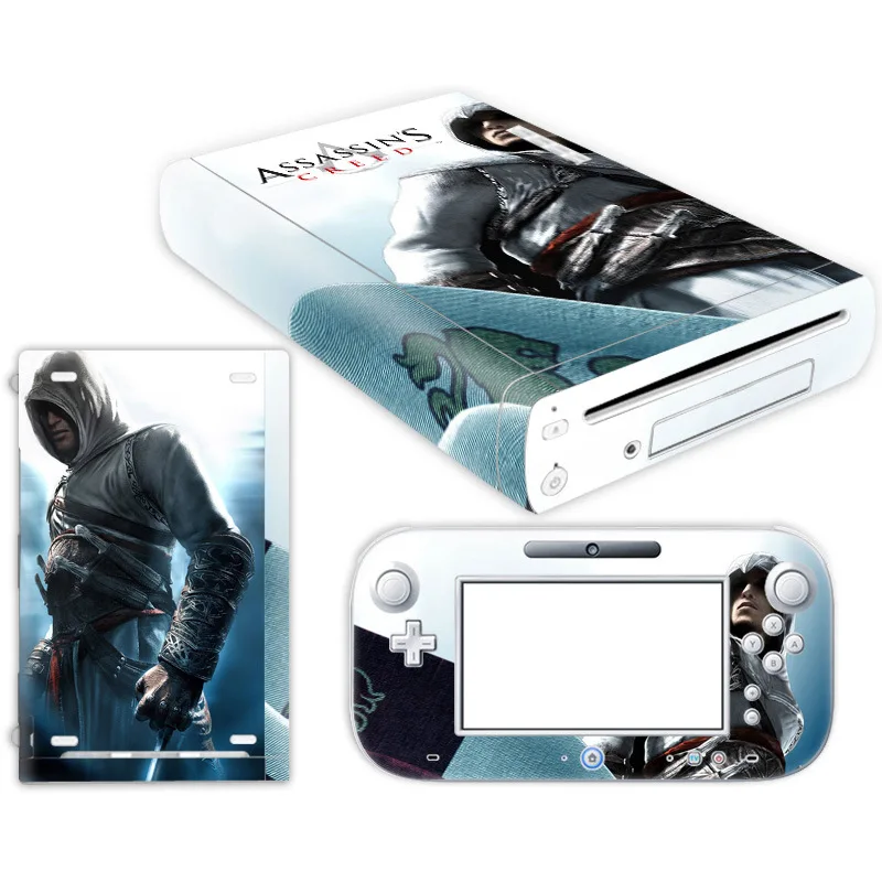 For Wii U Vinyl Skin Sticker, Anime Design, Protective Decal, Matte Finish, Easy Install