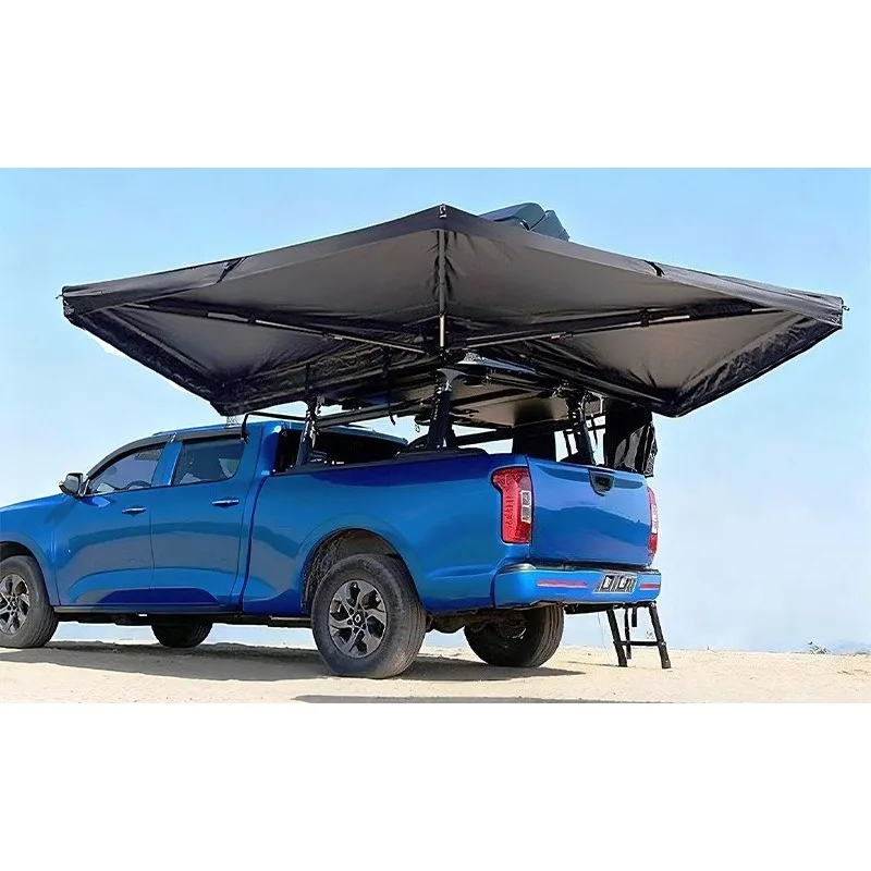 Quick-Open 270-Degree Fan-Shaped Car Awning Side Tent