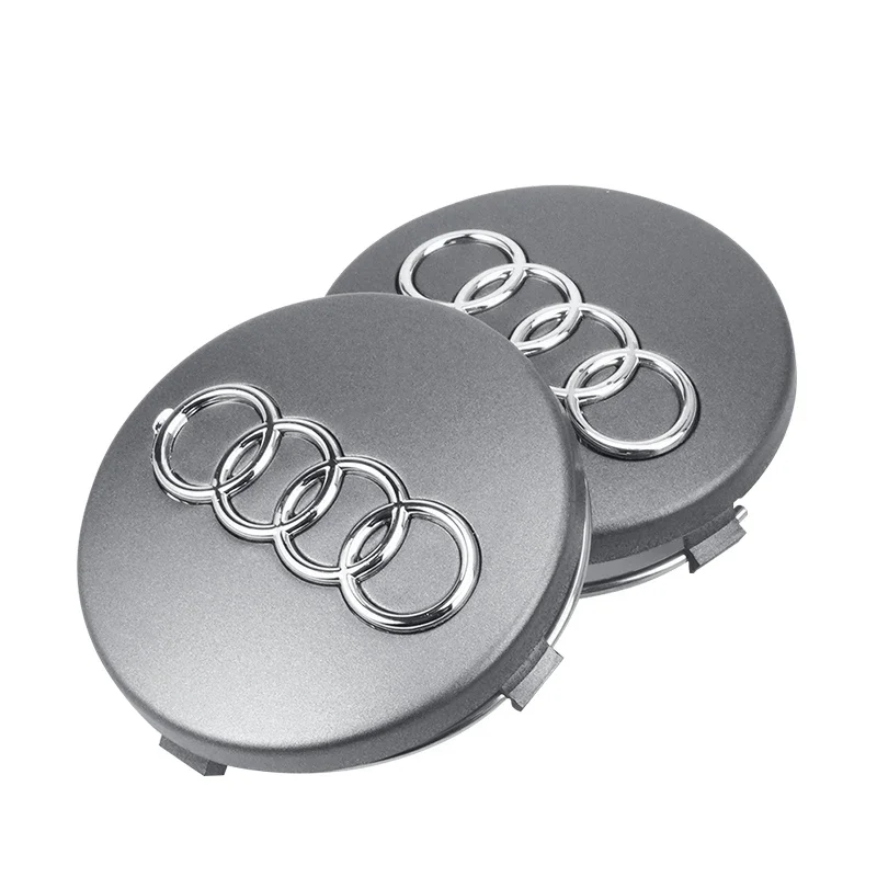 4pcs 60mm Car Styling Audi Wheel Center Cap Emblem Hub Covers Badge For Audi B5 B6 B7 B8 B9 D3 Q3 Q5 Q7 TT A1 A3 A4 A5 A6 A7 A8